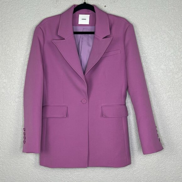 Aknvas Womens Size 4  Blazer Jacket Taylor Orchid Pink Fuchsia Corpcore Barbie - Picture 3 of 7